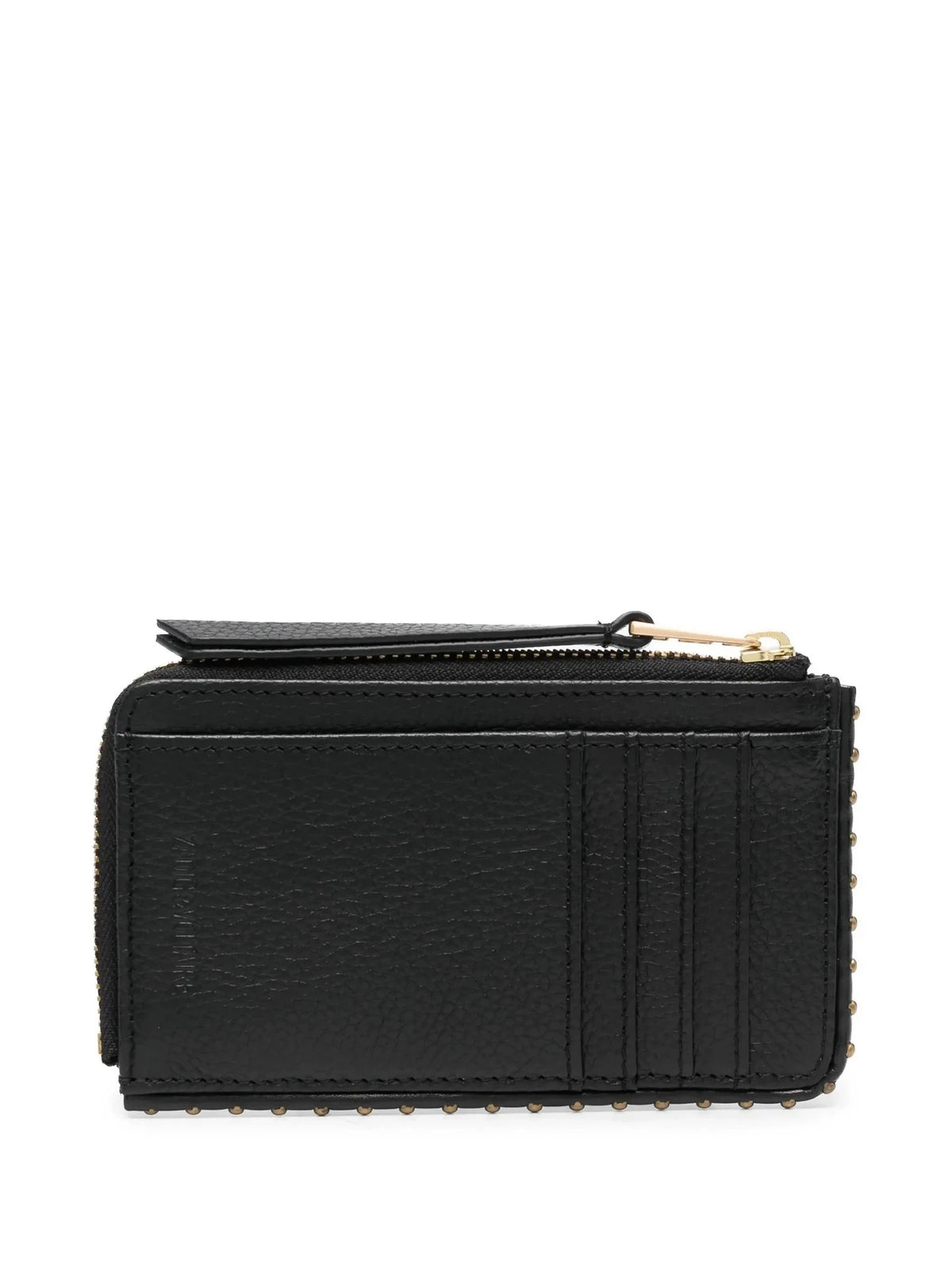 Pebbled Texture Black Card Holder