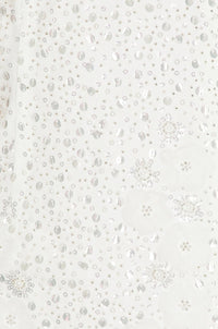 Beaded Sequin White Dress