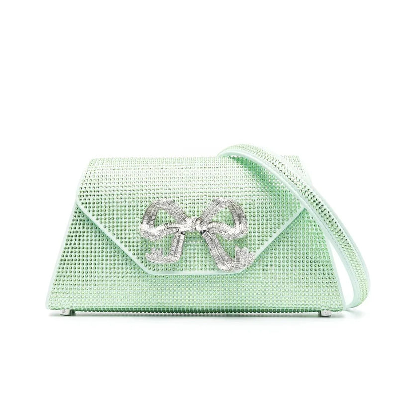 Hotfix Bow Green Shoulder Bag