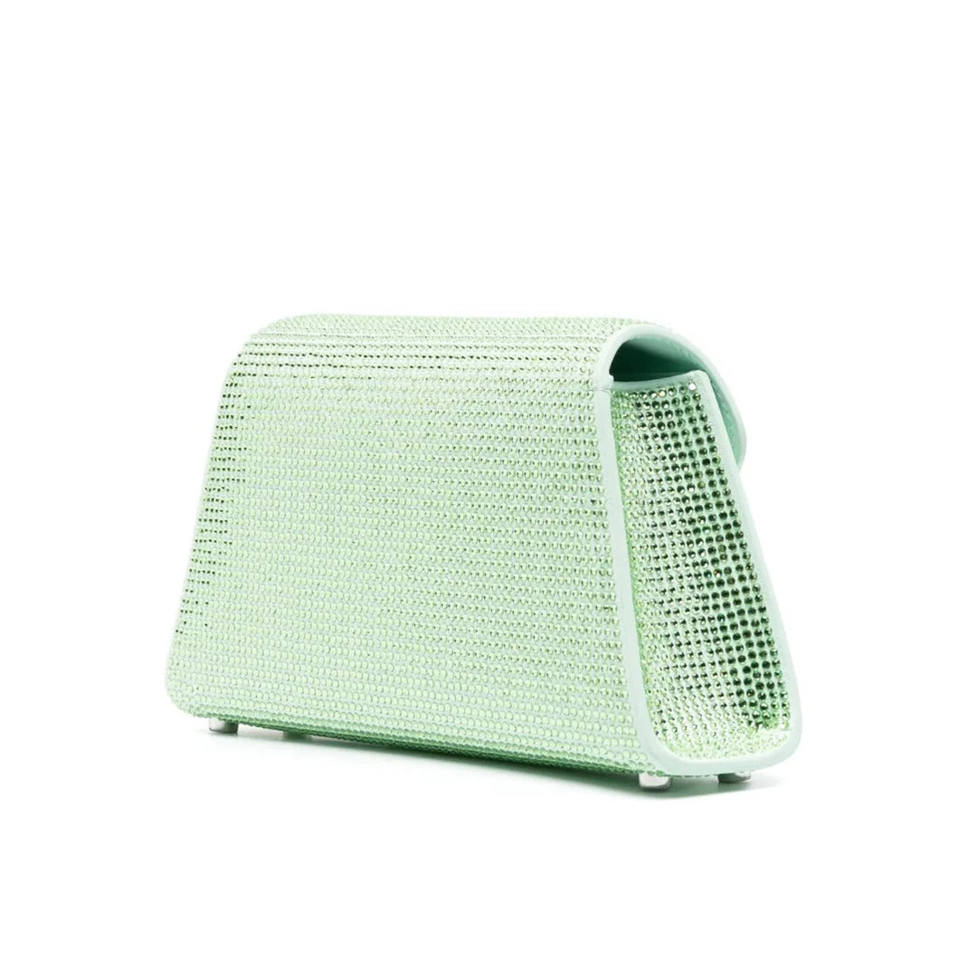 Hotfix Bow Green Shoulder Bag