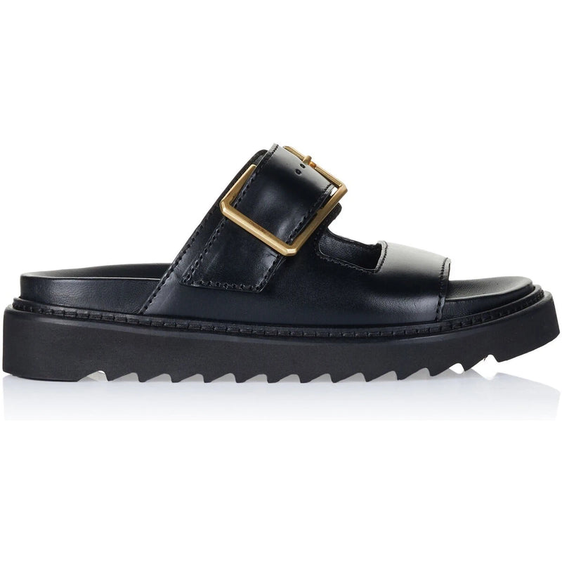 Alpha Cecilia Black Sandals