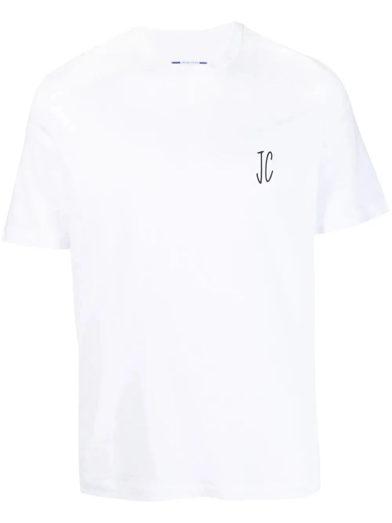 Logo-Print White T-Shirt