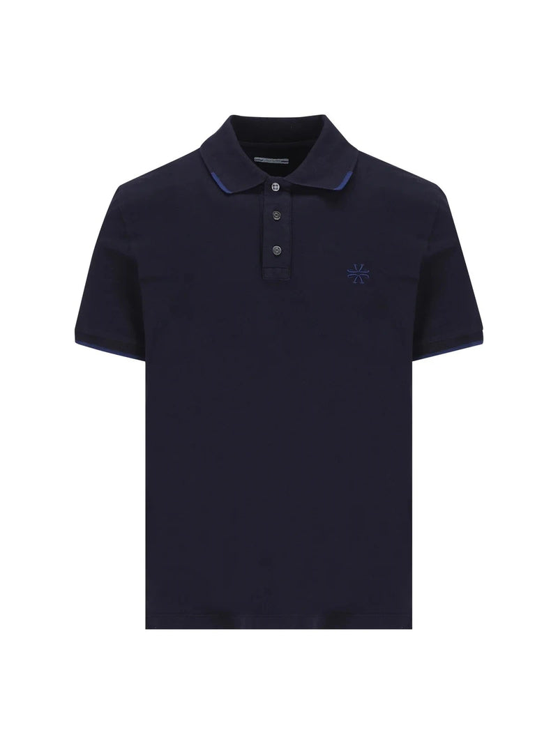 Logo-Embroidered Yellow Polo