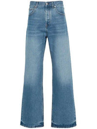Mid-Rise Navy Denim Jeans