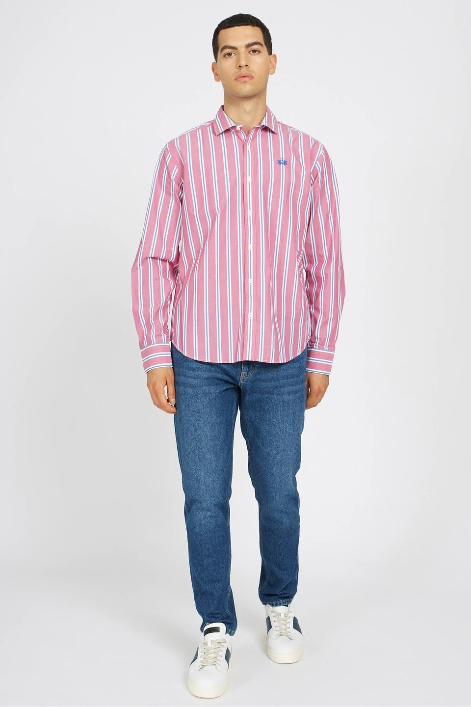 Striped Pink Long Sleeve Shirt