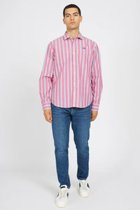 Striped Pink Long Sleeve Shirt