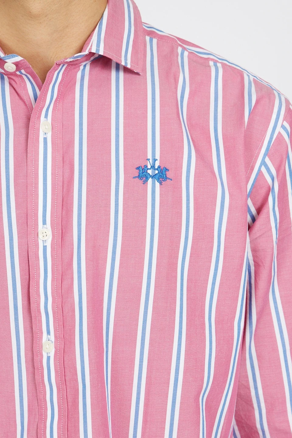 Striped Pink Long Sleeve Shirt