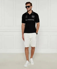 Piquet Stretch Black Polo