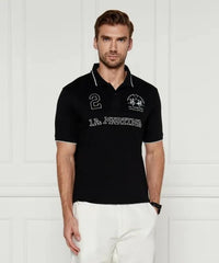 Piquet Stretch Black Polo