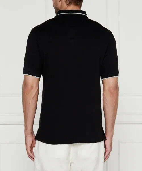 Piquet Stretch Black Polo