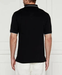 Piquet Stretch Black Polo