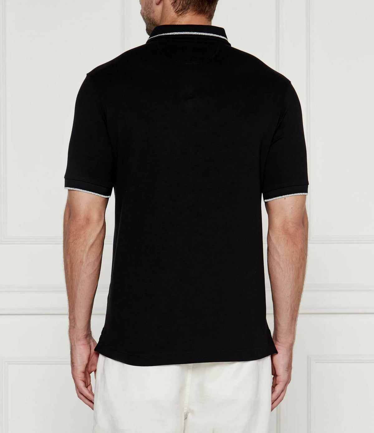 Piquet Stretch Black Polo