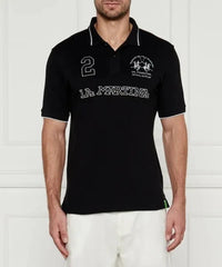 Piquet Stretch Black Polo