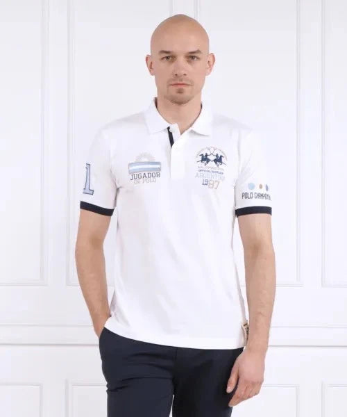 Piquet Stretch White Polo