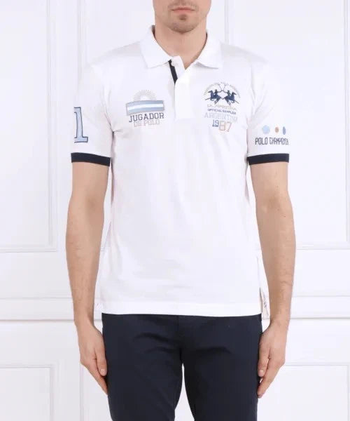 Piquet Stretch White Polo