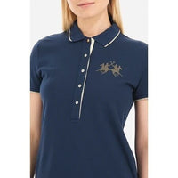 Short-Sleeved Blue Polo Dress