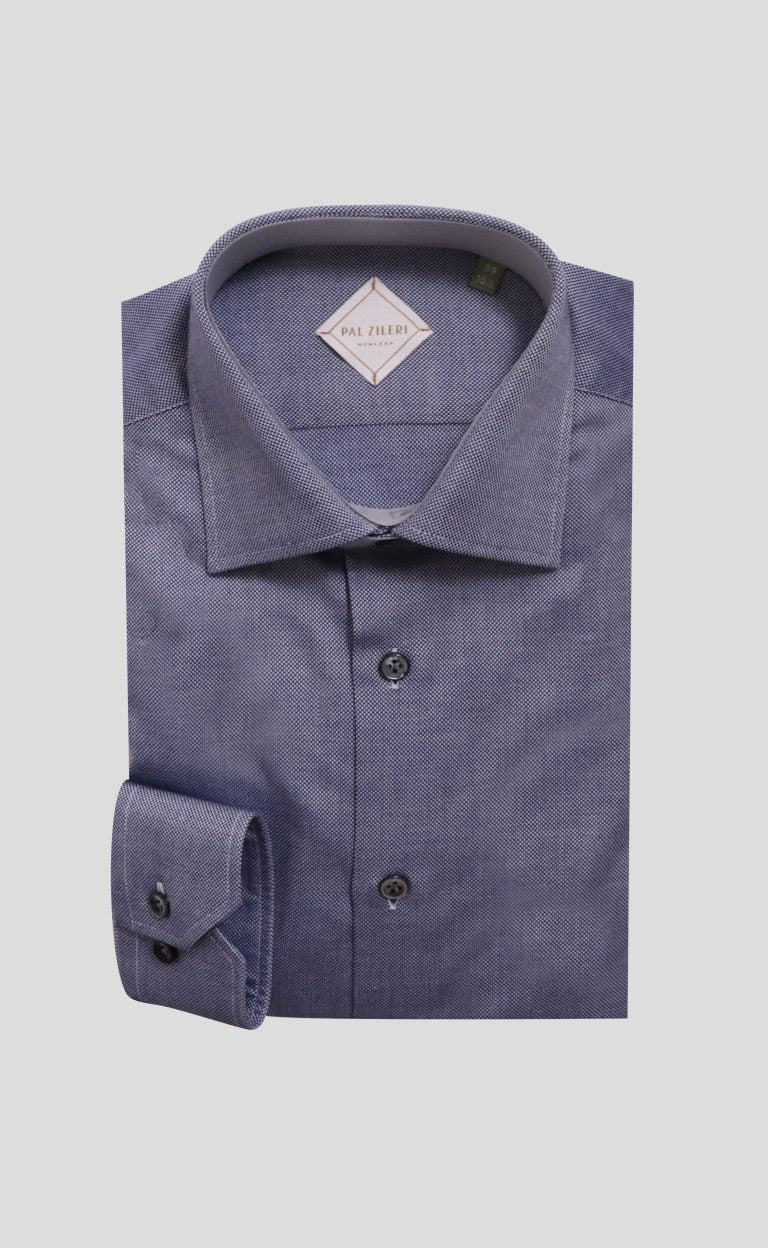 Sophisticated Blue Cotton Shirt