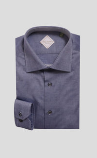 Sophisticated Blue Cotton Shirt