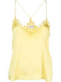 Chrisa Satin Yellow Top