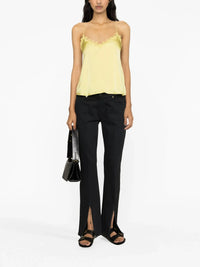 Chrisa Satin Yellow Top