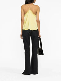 Chrisa Satin Yellow Top