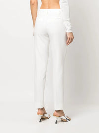 Prune Rhinestone White Trousers