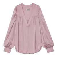 Telia Purple Satin Blouse
