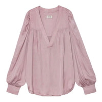 Telia Purple Satin Blouse
