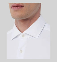 Regular Fit White Knitted Shirt
