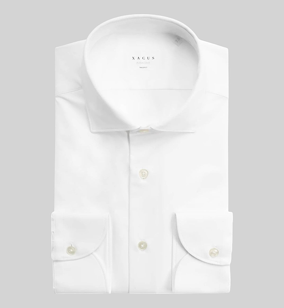 Regular Fit White Knitted Shirt