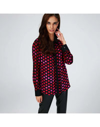 Satin Chiffon Multicolour Top