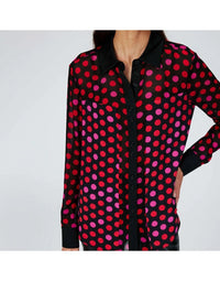 Satin Chiffon Multicolour Top