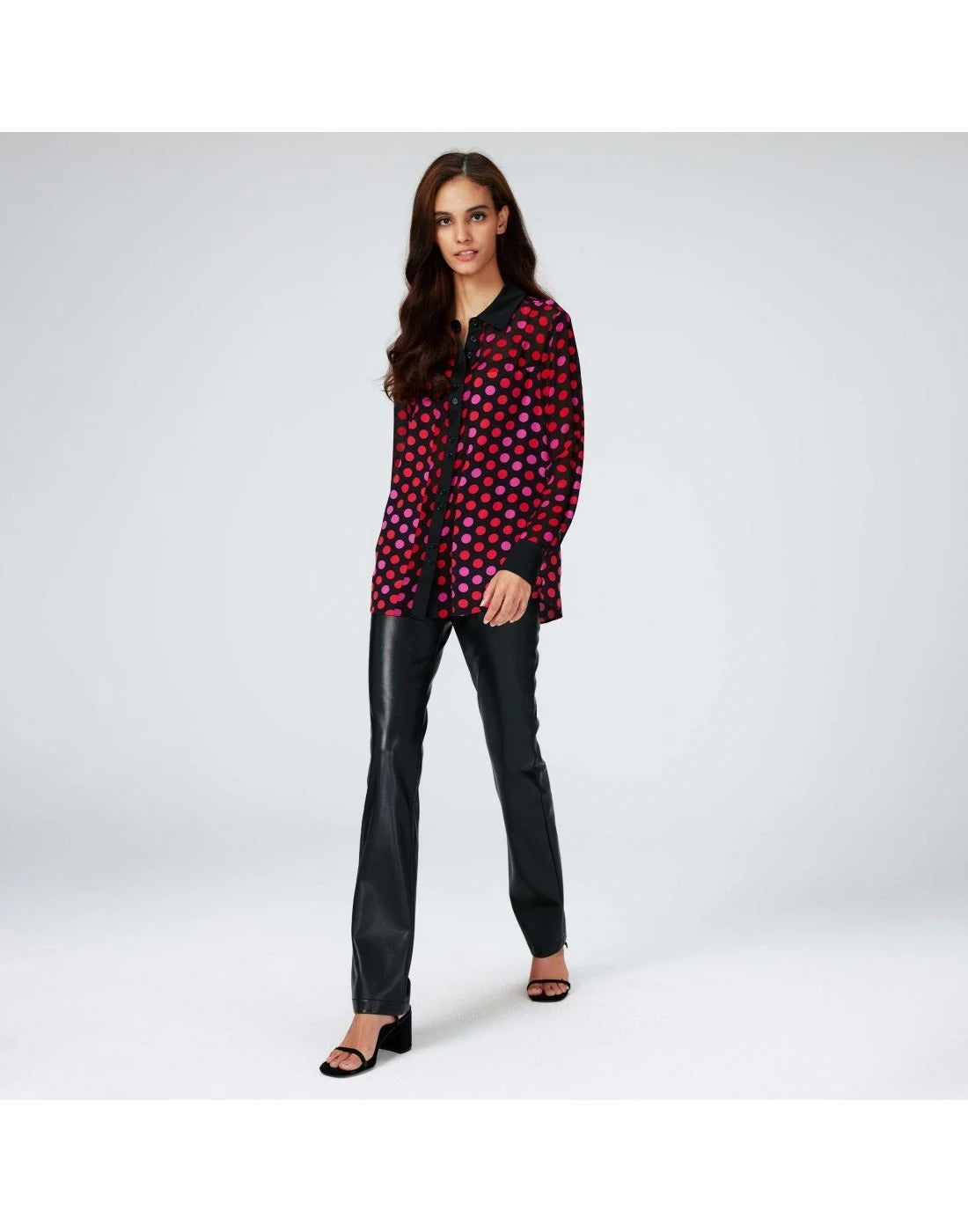 Satin Chiffon Multicolour Top