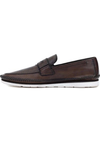 Genuine Leather Brown Loafers