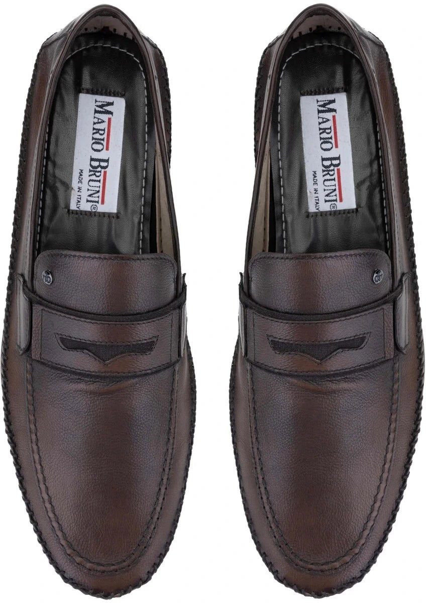 Genuine Leather Brown Loafers