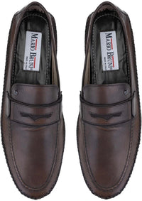 Genuine Leather Brown Loafers