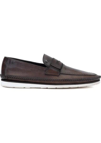 Genuine Leather Brown Loafers