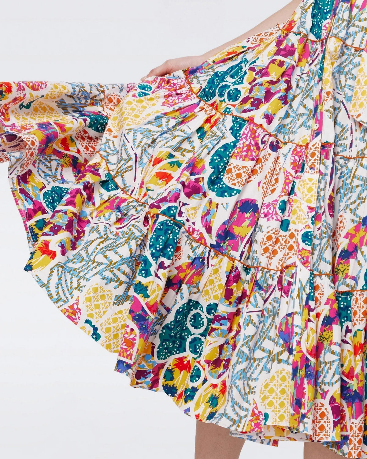 Button-Up Queena Multicolour Dress