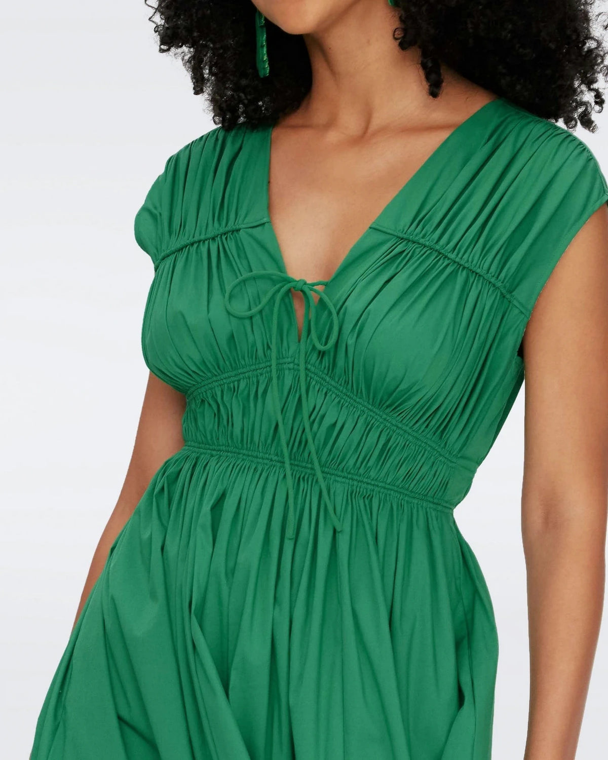 Gillian Green Midi Dress