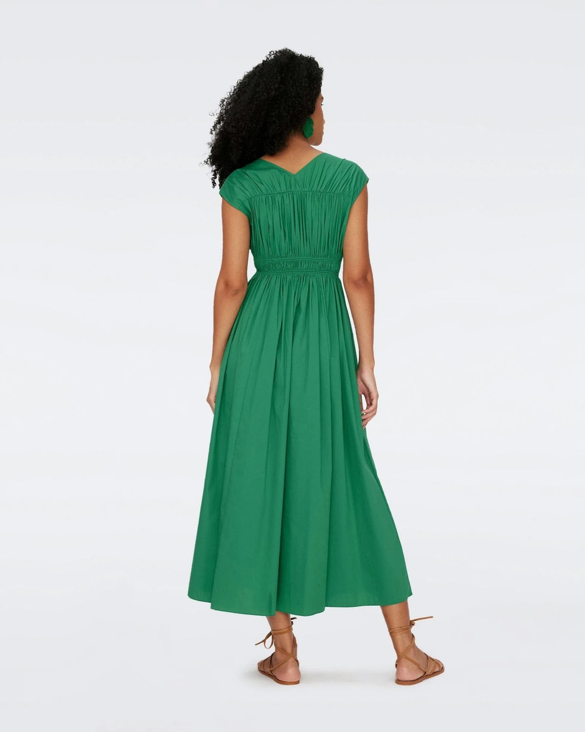 Gillian Green Midi Dress