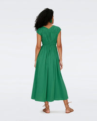 Gillian Green Midi Dress