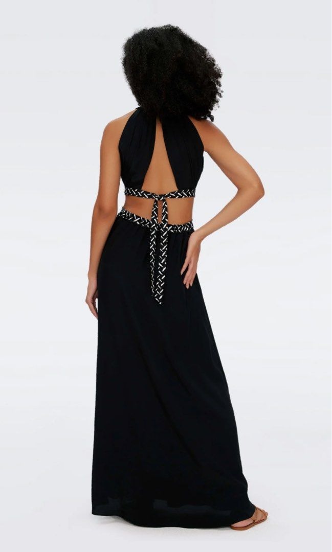 Elizabeth Black Maxi Dress