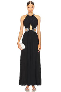 Elizabeth Black Maxi Dress