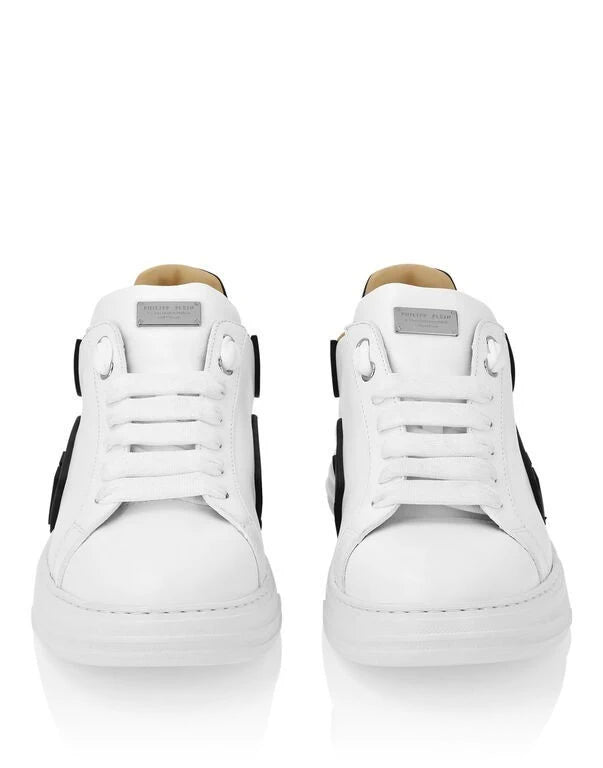 Phantom Kick$ White Lo-Top Sneakers