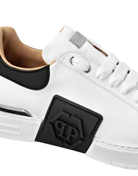 Phantom Kick$ White Lo-Top Sneakers