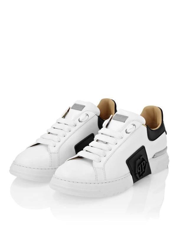 Phantom Kick$ White Lo-Top Sneakers
