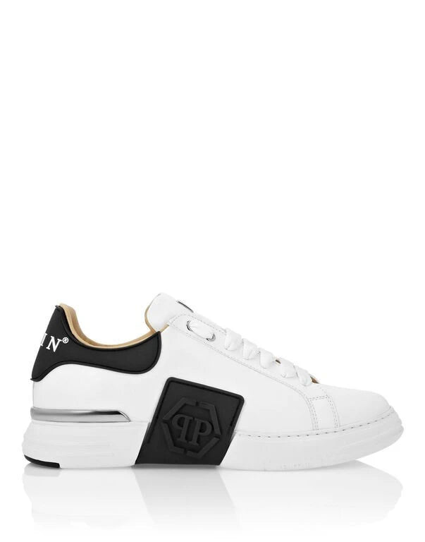 Phantom Kick$ White Lo-Top Sneakers