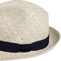 Hackett Canvas White Trilby Hat