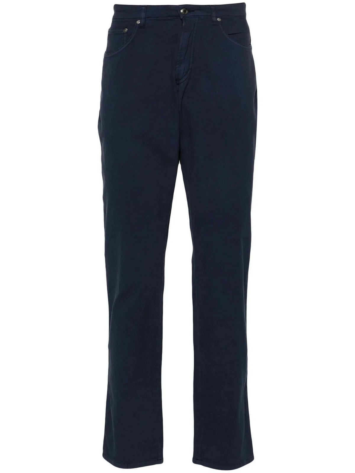 Mid-Rise Slim-Fit Navy Chinos
