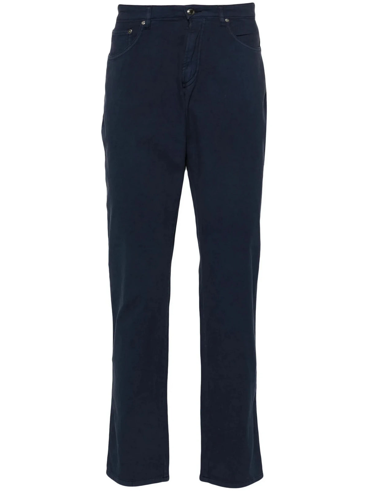 Mid-Rise Slim-Fit Navy Chinos